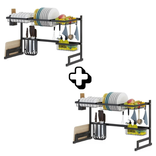 Escurridor modular sobre fregadero