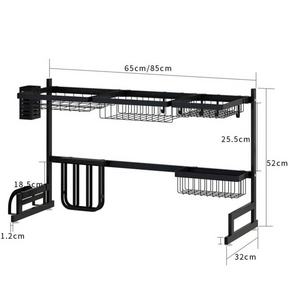 Escurridor modular sobre fregadero